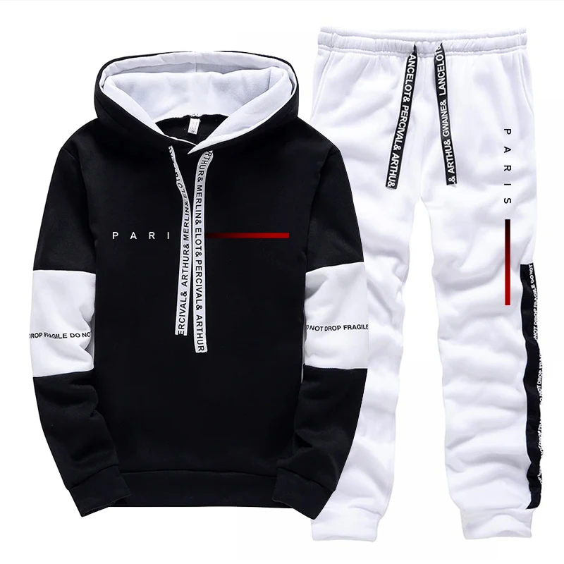 Men's Set Paris Fashion Hoodie - مراجعة Street Fashion Male وسعره