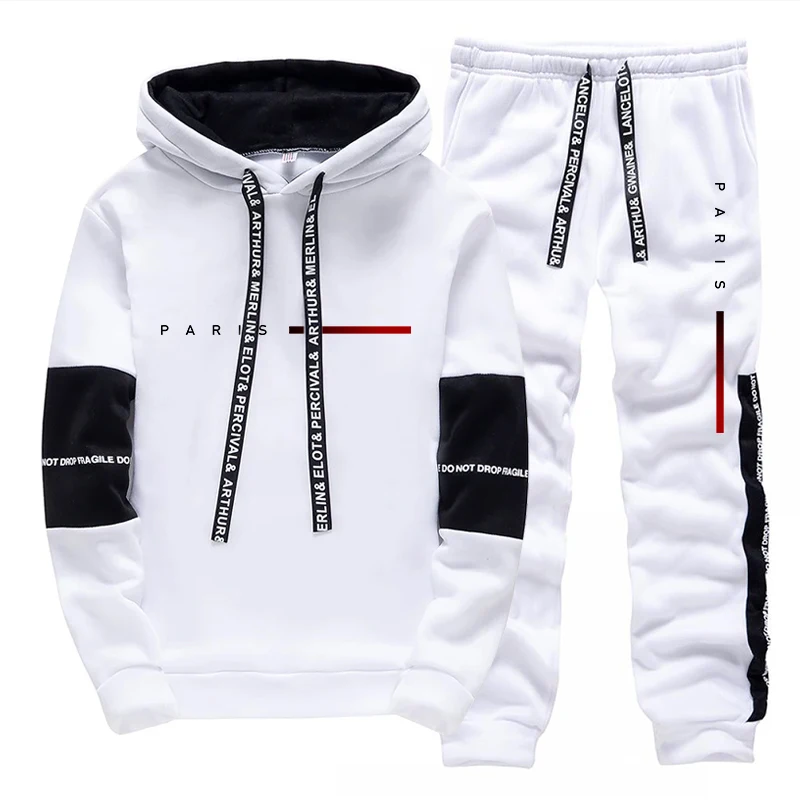 Men's Set Paris Fashion Hoodie - مراجعة Street Fashion Male وسعره
