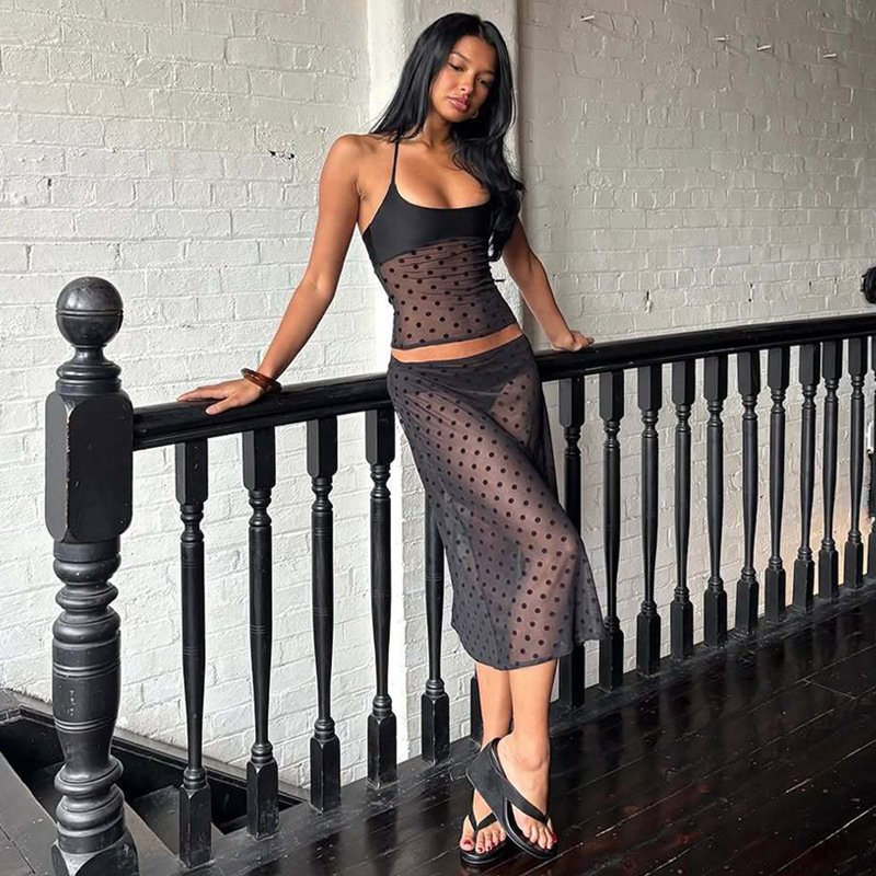 Absobe Sexy Mesh Polka Dot See - مراجعة Street Fashion Youtube وسعره