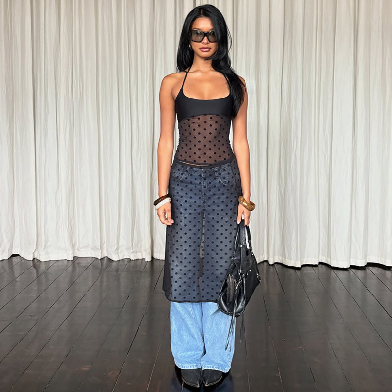 Absobe Sexy Mesh Polka Dot See - مراجعة Street Fashion Youtube وسعره