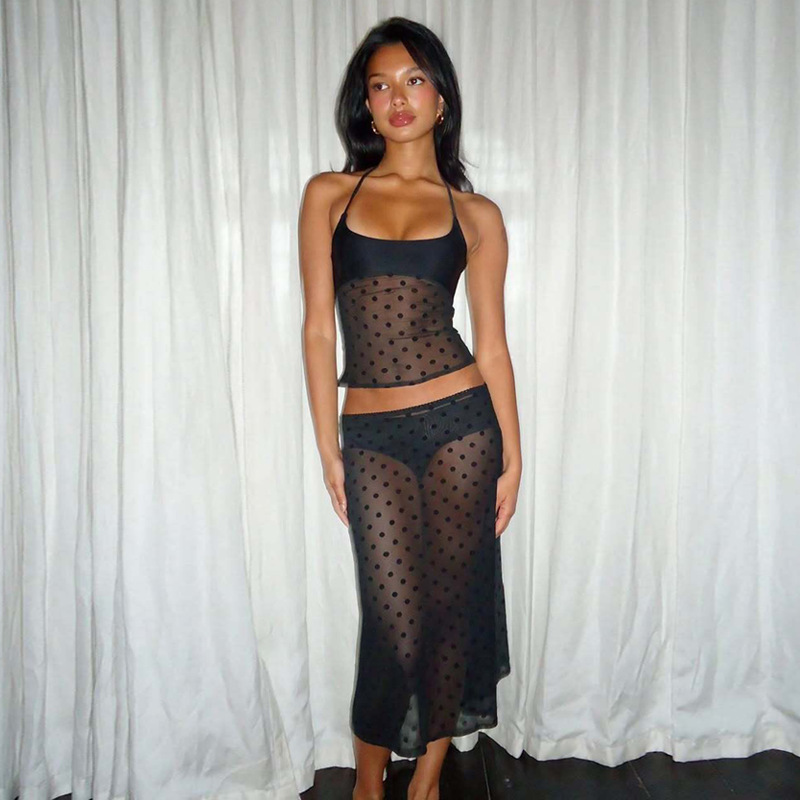 Absobe Sexy Mesh Polka Dot See - مراجعة Street Fashion Youtube وسعره