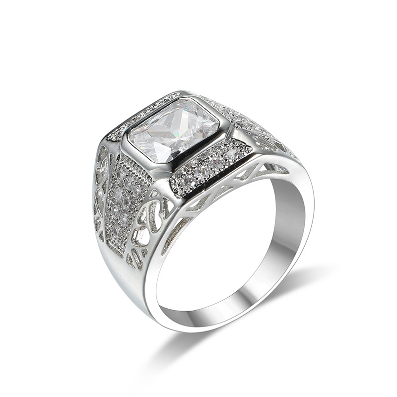 Luxury 925 Sterling Silver Hip - مراجعة Street Fashion Rings وسعره