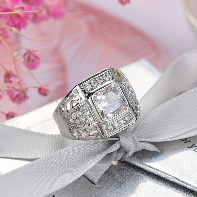 Luxury 925 Sterling Silver Hip - مراجعة Street Fashion Rings وسعره