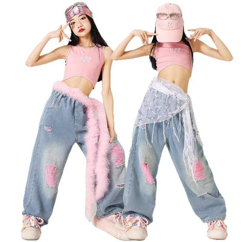 Jazz Dance Performance Costume - مراجعة Street Fashion Outfit Girl وسعره