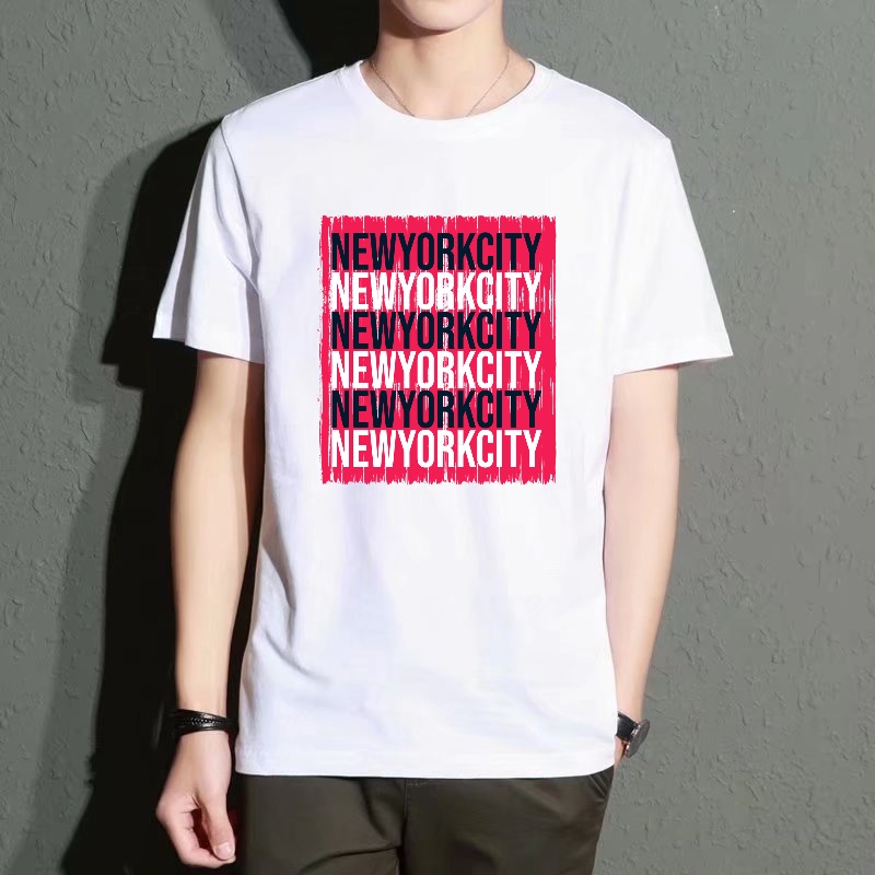 Men's Black Round-Neck Short-S - مراجعة Street Style New York Fashion وسعره