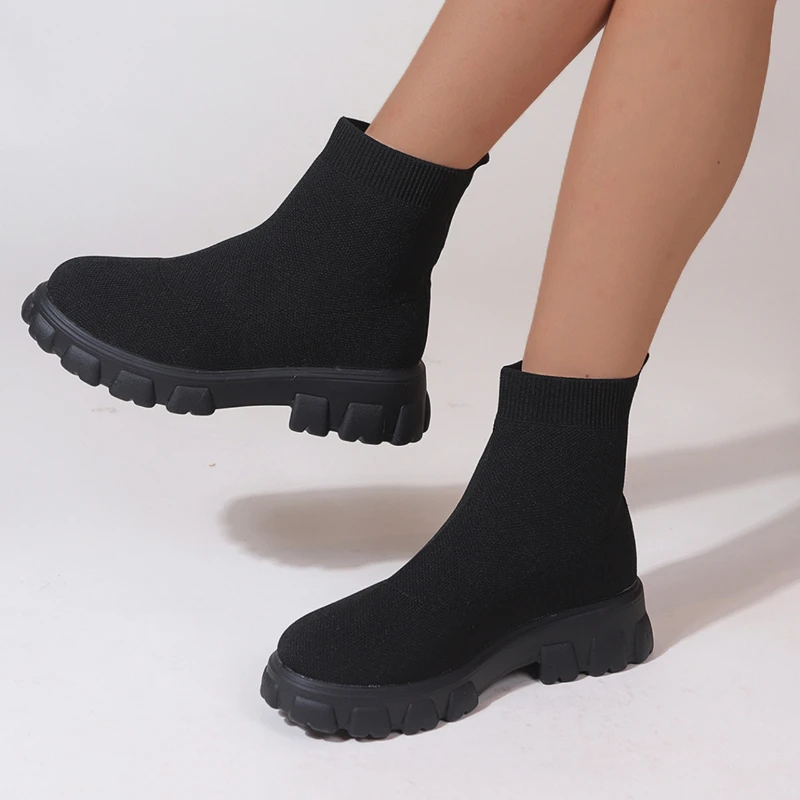 Brand Women Ankle Boots Lightw - مراجعة Street Fashion Youtube وسعره