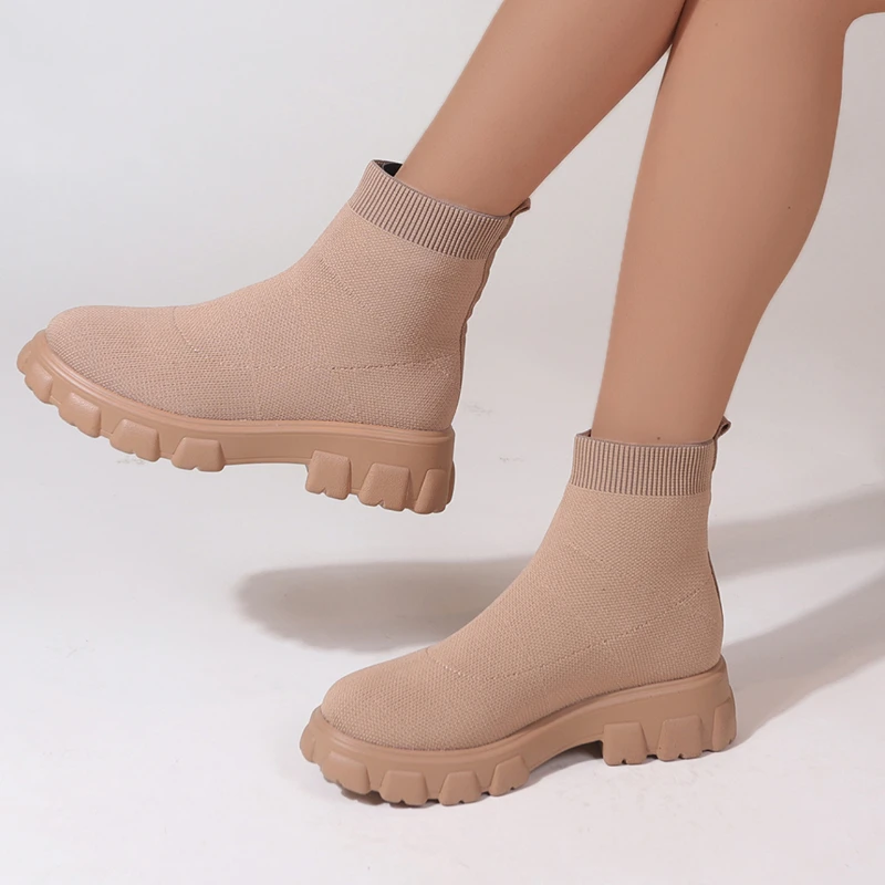 Brand Women Ankle Boots Lightw - مراجعة Street Fashion Youtube وسعره